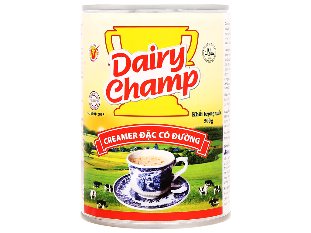 Sữa đặc có đường Dairy Champ Malaixia lon  500g ( 1 Thùng / 48 lon )